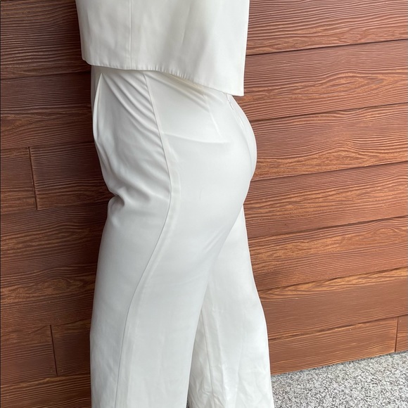BHLND Jill Stuart White Wedding Jumpsuit size 8 - Picture 3 of 7